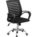 THM – Spider Mesh Back Ergonomic Chair – Black