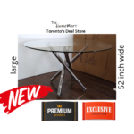 THM – 52″ Wide Grande Round Glass Dining Table