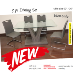 Cavali Grey Dining Table Only