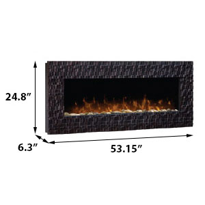 Dimplex Wakefield Linear Wall Mount Electric Fireplace